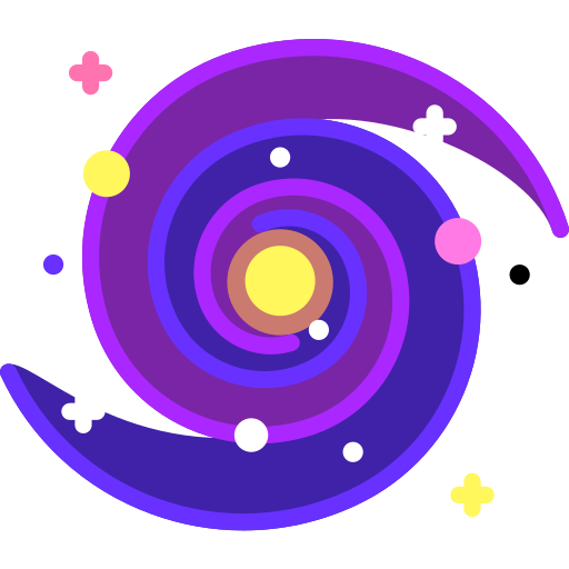 Purple galaxy icon